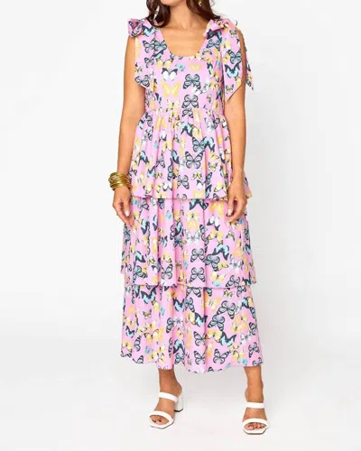Buddylove Drew Feelin Butterflies Midi Dress In Butterfly Print In Multi