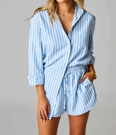 Buddylove Ellen Stripe Set In Blue Stripe
