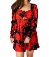 BUDDYLOVE EMI MINI SKATER DRESS IN DAHLIA