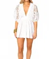 Buddylove Evan Equinox V-neck Romper In White In White
