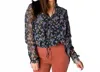 Buddylove Everly Long Sleeve Button Up Blouse In Daisy In Multi
