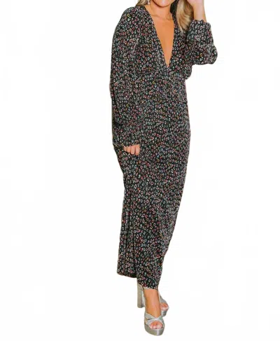 Buddylove Evie Gemstone Dress In Black Multi