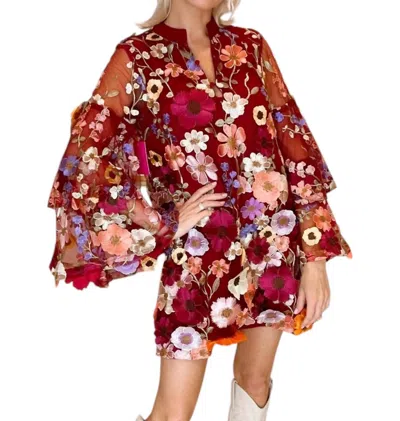 Buddylove Gayle Solstice Dress In Red Multi