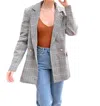 Buddylove Go After It Blazer In Multi/plaid In Multi