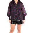 Buddylove Haddie Long Sleeve Blouse In Black In Black