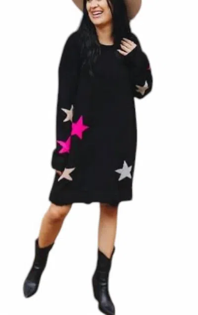 Buddylove Harper Sweater Dress In Black