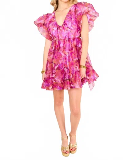 Buddylove Hollis Off To Paradise Dress In Pink In Multi
