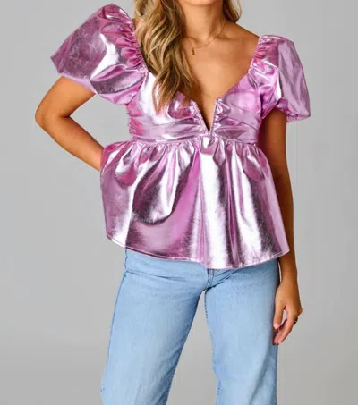 Buddylove Houston Top In Ballet Slipper In Multi
