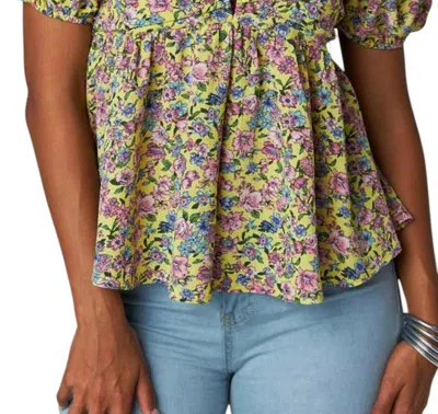 Buddylove Houston Top In Marigold In Green