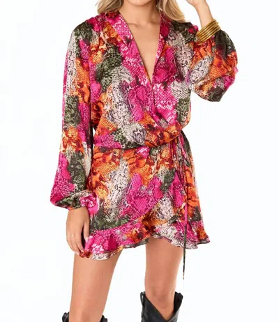 Buddylove Jace Longsleeve Romper In Frio River In Multi