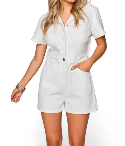 Buddylove Jessie Crystal Fringe Romper In White