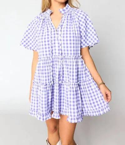 Buddylove Laken Swing Mini Dress In Purple