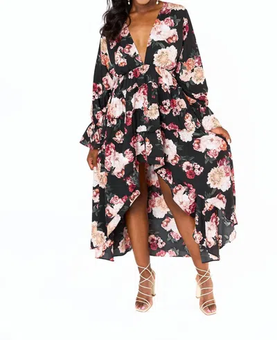 Buddylove Lennon High-low Dress In Nightfall In Multi