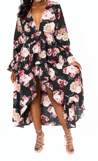 Buddylove Lennon High-low Dress In Nightfall In Multi