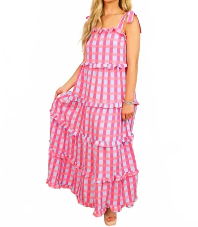 Buddylove Libby Rosemary Maxi Dress In Pink In Multi