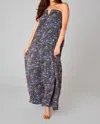 Buddylove Luca Strapless Maxi Dress In Hollyhock In Multi