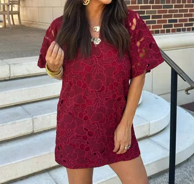 Buddylove Lulu Dress In Ruby In Burgundy