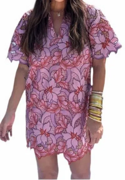 Buddylove Lulu Short Sleeve Dress In Purple