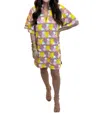Buddylove Lulu Sunny Daze Mini Dress In Purple Florals In Multi