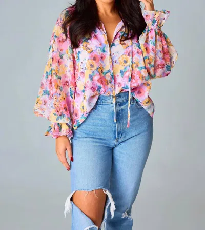 Buddylove Mandy Long Sleeve Blouse In Estate In Multi