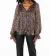 Buddylove Mandy Long Sleeve Blouse In Thornberry In Multi