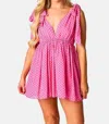 Buddylove Melanie Tie-shoulder Mini Dress In Minnie In Multi