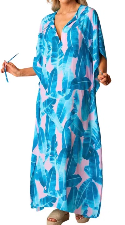 Buddylove Miller Caftan Beach Cover Up Maxi Dress In Tahiti In Multi