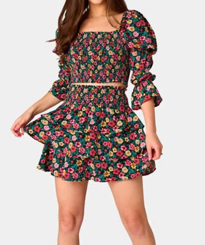 Buddylove Nelly Botanical Smocked 2 Piece Set In Floral In Multi