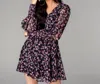 Buddylove Parker V-neck Skater Dress In Multi In Multi