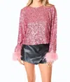Buddylove Parton Sequin Top In Rich Man In Multi