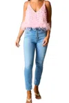BUDDYLOVE PEONY FEATHER TANK TOP IN PINK