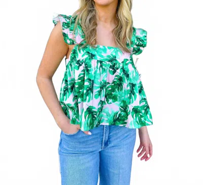 Buddylove Pretty Blouse In Palm Tree In Multi