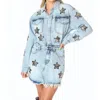 Buddylove Raelynn Denim Dress In Washed Blue In Blue