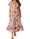 BUDDYLOVE ROSS CUT OUT MIDI DRESS IN MONET