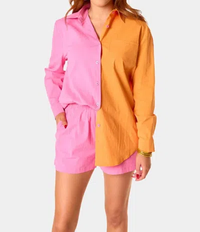 Buddylove Sorbet Soiree Outfit Set In Pink/orange