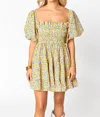 Buddylove Spencer Mini Dress In Sunny Hunny In Multi