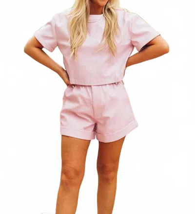 Buddylove Taylor Cropped Top In Lavender In Pink