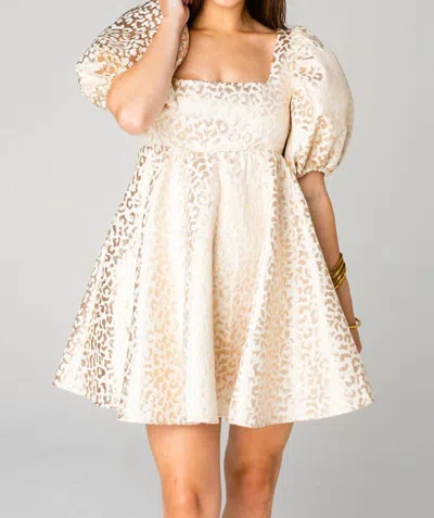 Buddylove The Lyla Dress In Goldie In White