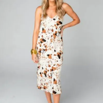 Buddylove Tiff Midi Slip Dress In Texas In Beige