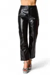 Buddylove Travolta High-rise Metallic Pants In Onyx In Black