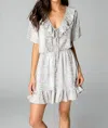 BUDDYLOVE TRIXY RUFFLED MINI DRESS IN DOE