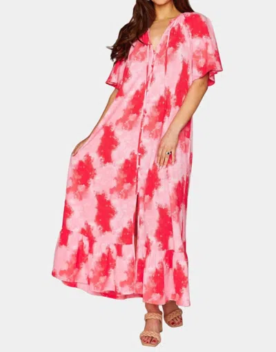 Buddylove Tullah Caftan Maxi Dress In Sunset In Pink