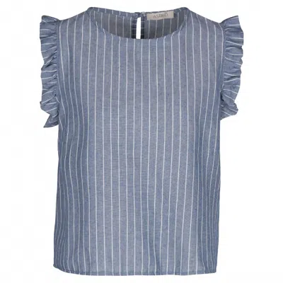 Buddylove Women's Wonderland Top In Blue Stripe