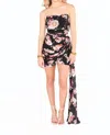 Buddylove Zeus Draped Side Mini Dress In Nightfall