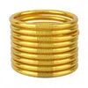 Budhagirl Women's All Weather Bangles In Gold In Gold