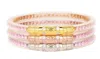 Budhagirl Women's Three Queens Bracelet In Petal Pink In Multi