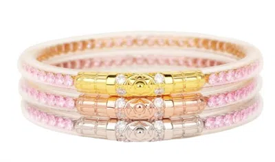 Budhagirl Women's Three Queens Bracelet In Petal Pink In Multi