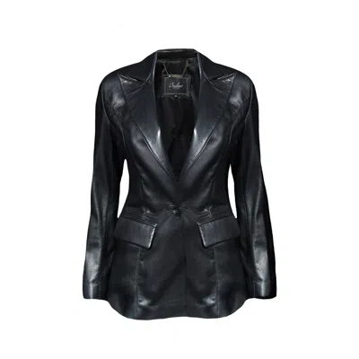 Budoar Atelier Women's Black Bomber Blazer