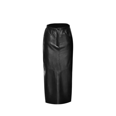 Budoar Atelier Women's Black Bomber Skirt
