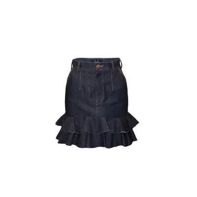 Budoar Atelier Women's Blue Budoar Denim Skirt